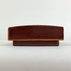 Japanese Lacquerware Lidded Toothpick Case Vtg Wooden Shunkei Nuri UR703
