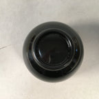 Japanese Lacquerware Sake Cup Guinomi Sakazuki Vtg Replica Black Peony GU840