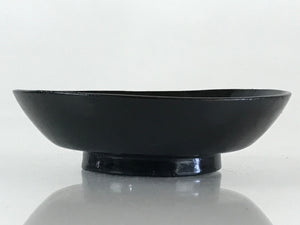 Japanese Lacquerware Small Bowl Vtg Urushi Black Kobachi LB53