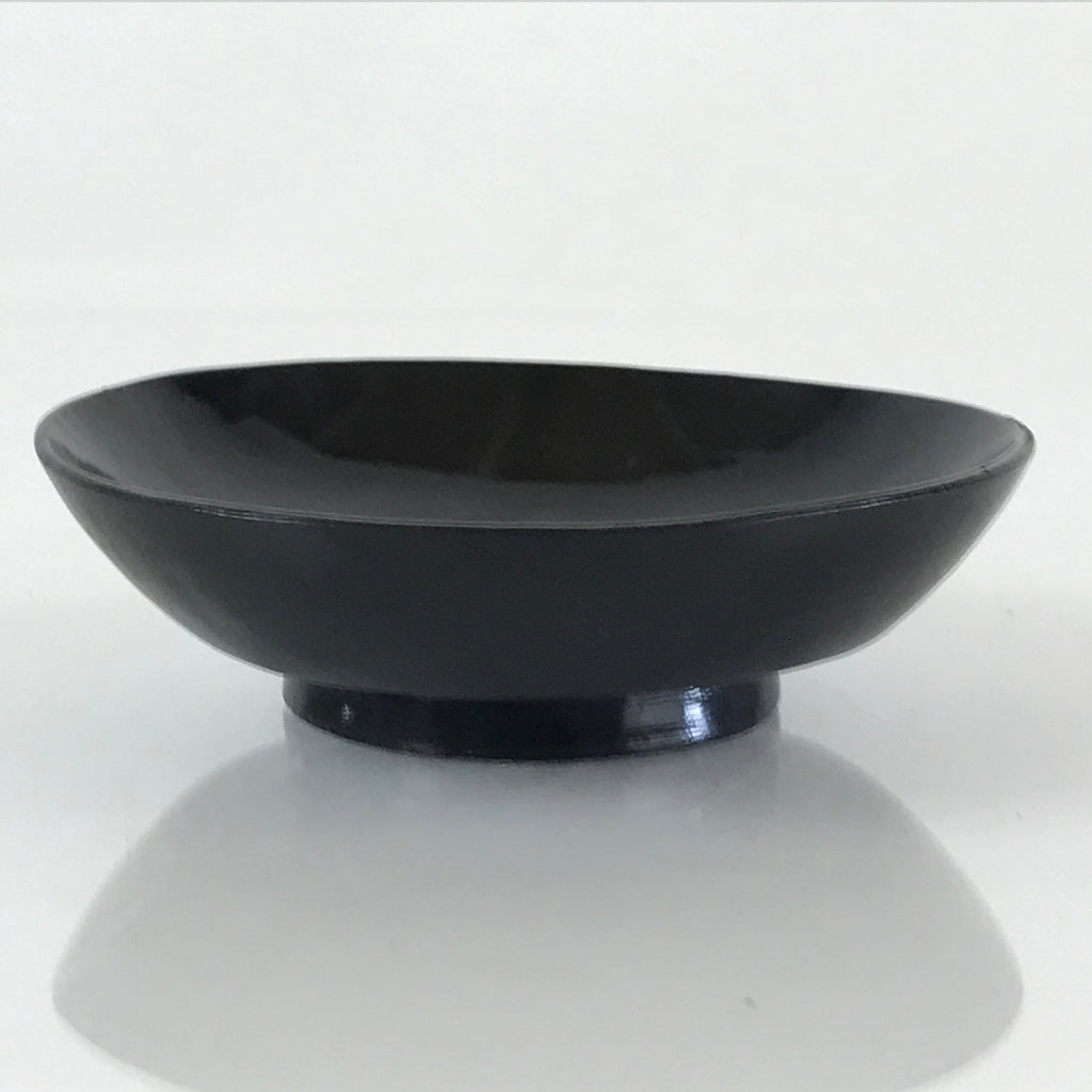 Japanese Lacquerware Small Bowl Vtg Urushi Black Kobachi LB53