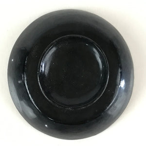 Japanese Lacquerware Small Bowl Vtg Urushi Black Kobachi LB54