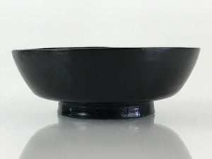 Japanese Lacquerware Small Bowl Vtg Urushi Black Kobachi LB59