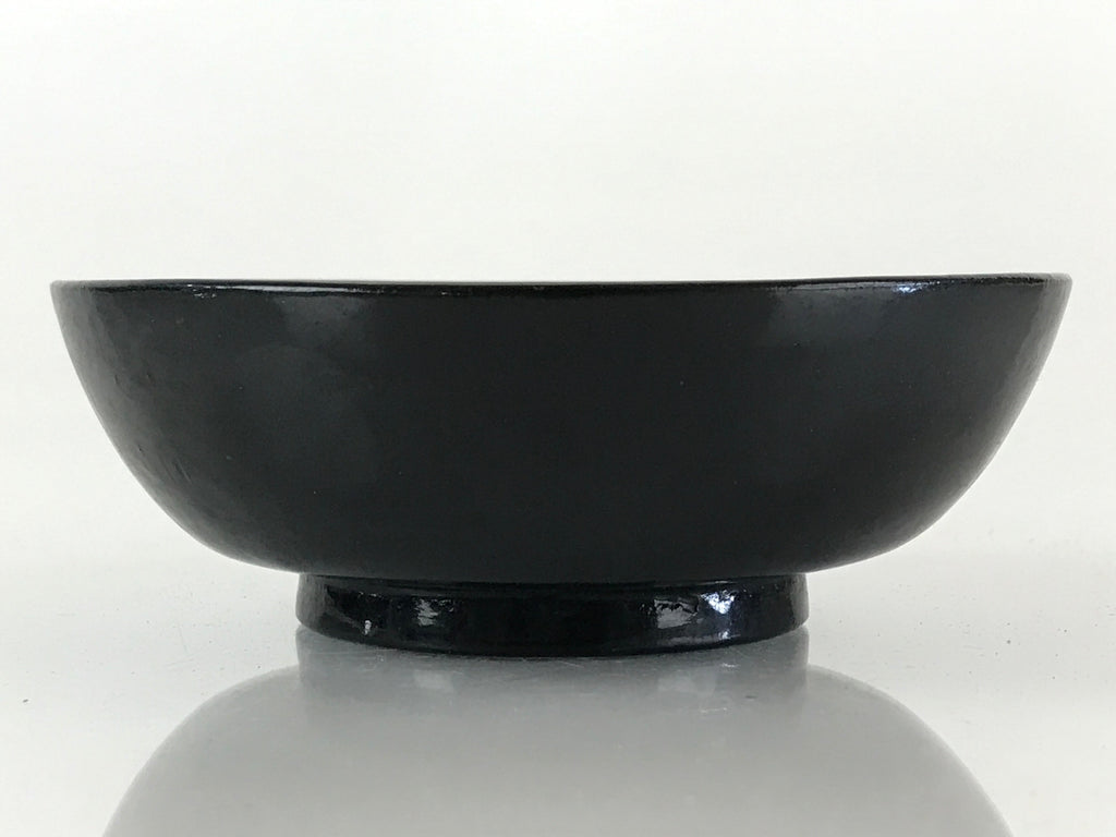 Japanese Lacquerware Small Bowl Vtg Urushi Black Kobachi LB60