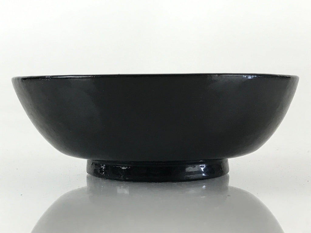Japanese Lacquerware Small Bowl Vtg Urushi Black Kobachi LB60