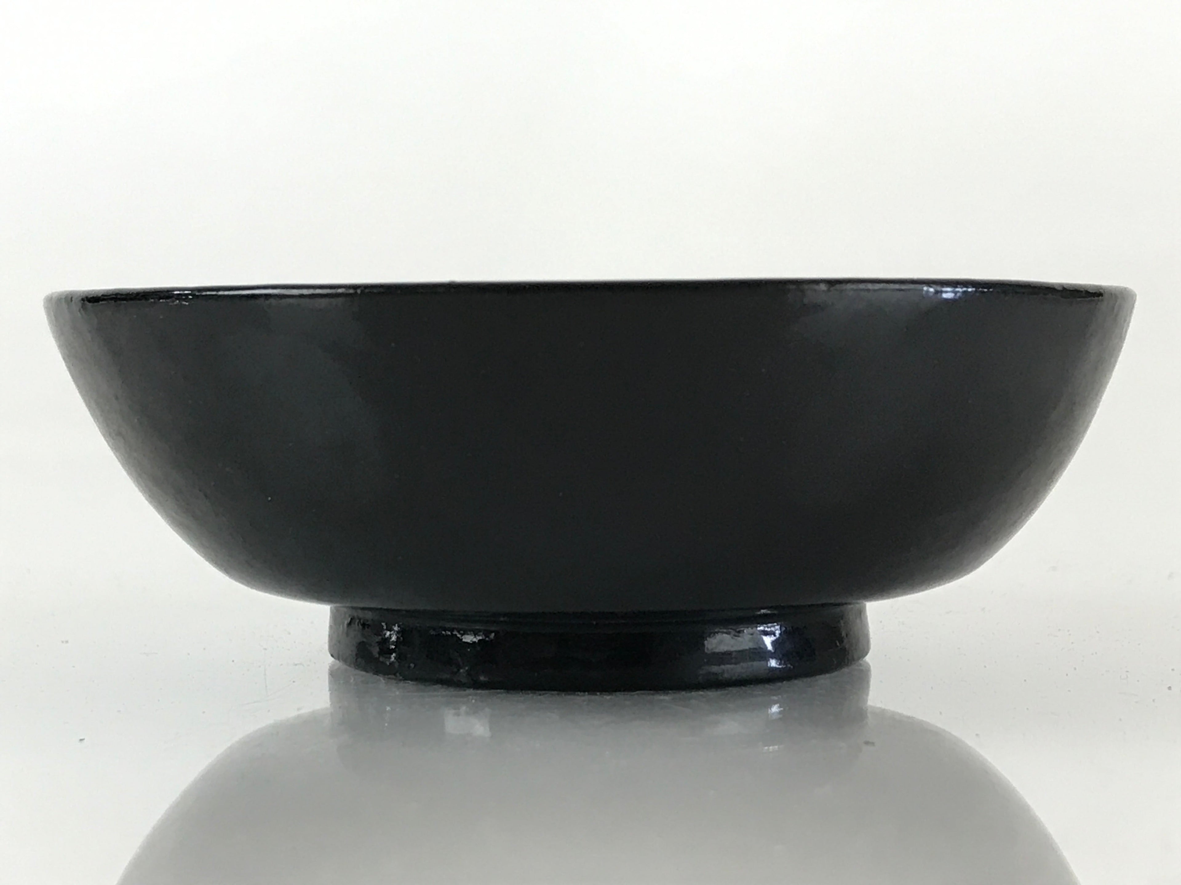 Japanese Lacquerware Small Bowl Vtg Urushi Black Kobachi LB60