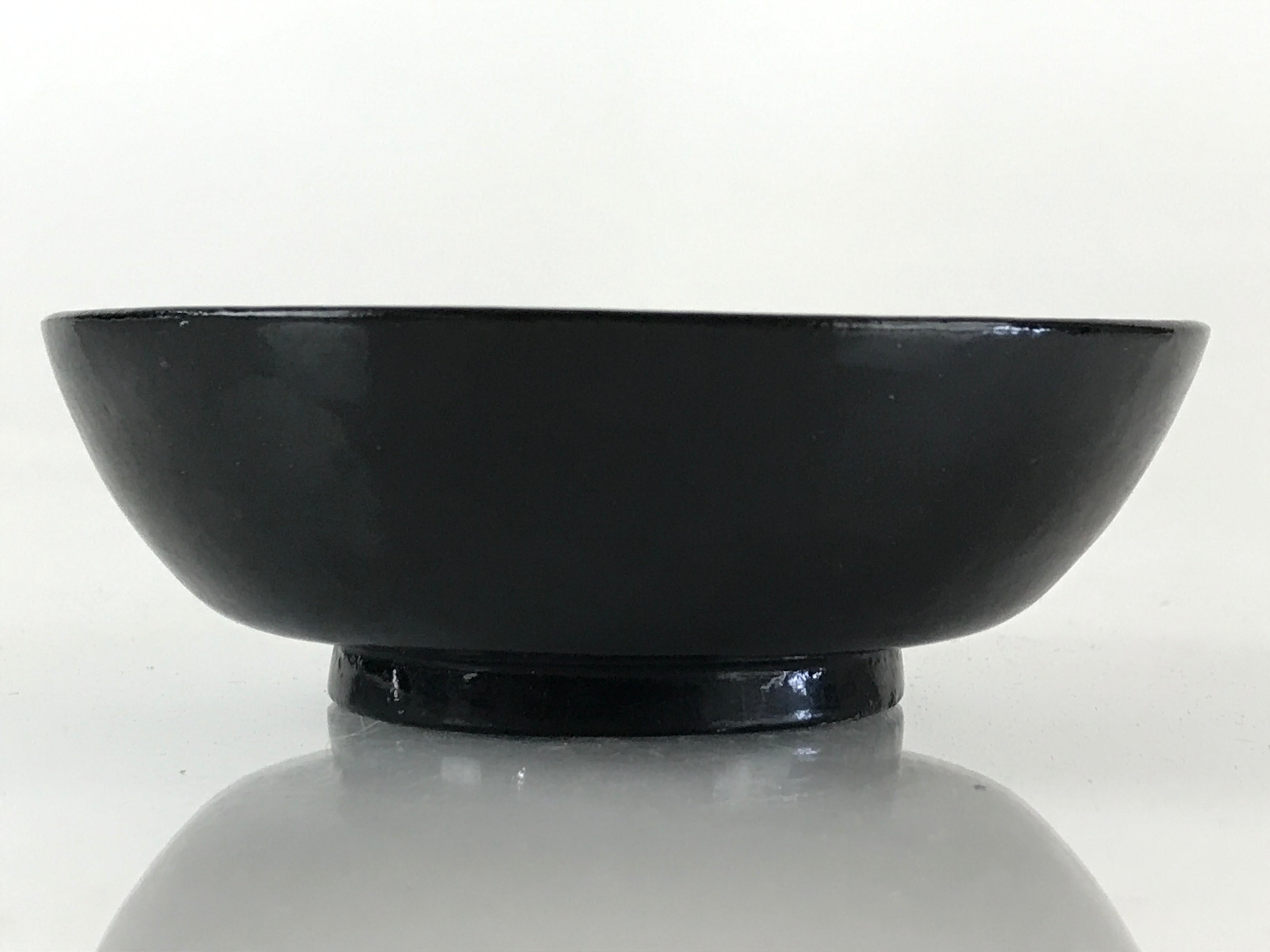 Japanese Lacquerware Small Bowl Vtg Urushi Black Kobachi LB60