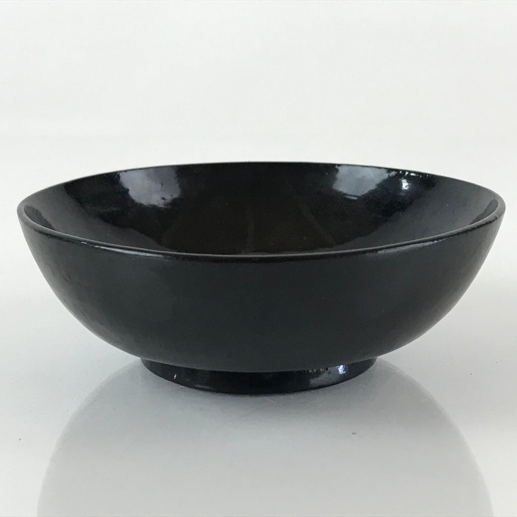 Japanese Lacquerware Small Bowl Vtg Urushi Black Kobachi LB60