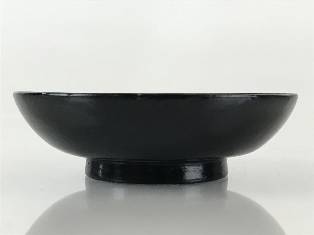 Japanese Lacquerware Small Bowl Vtg Urushi Black Kobachi LB61