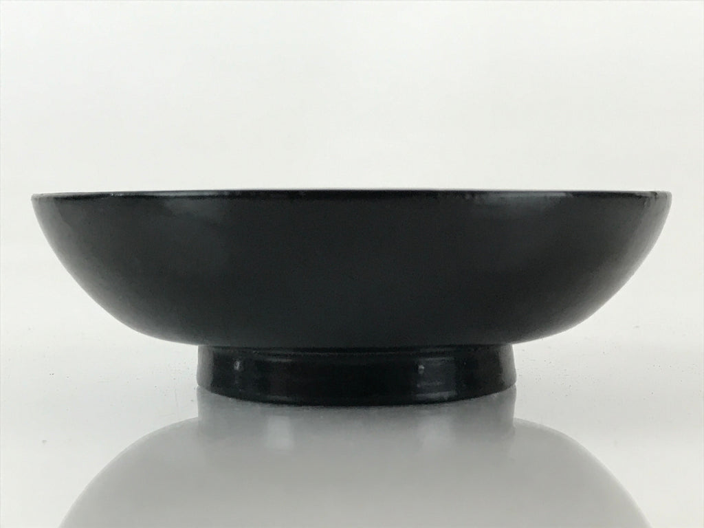 Japanese Lacquerware Small Bowl Vtg Urushi Black Kobachi LB61