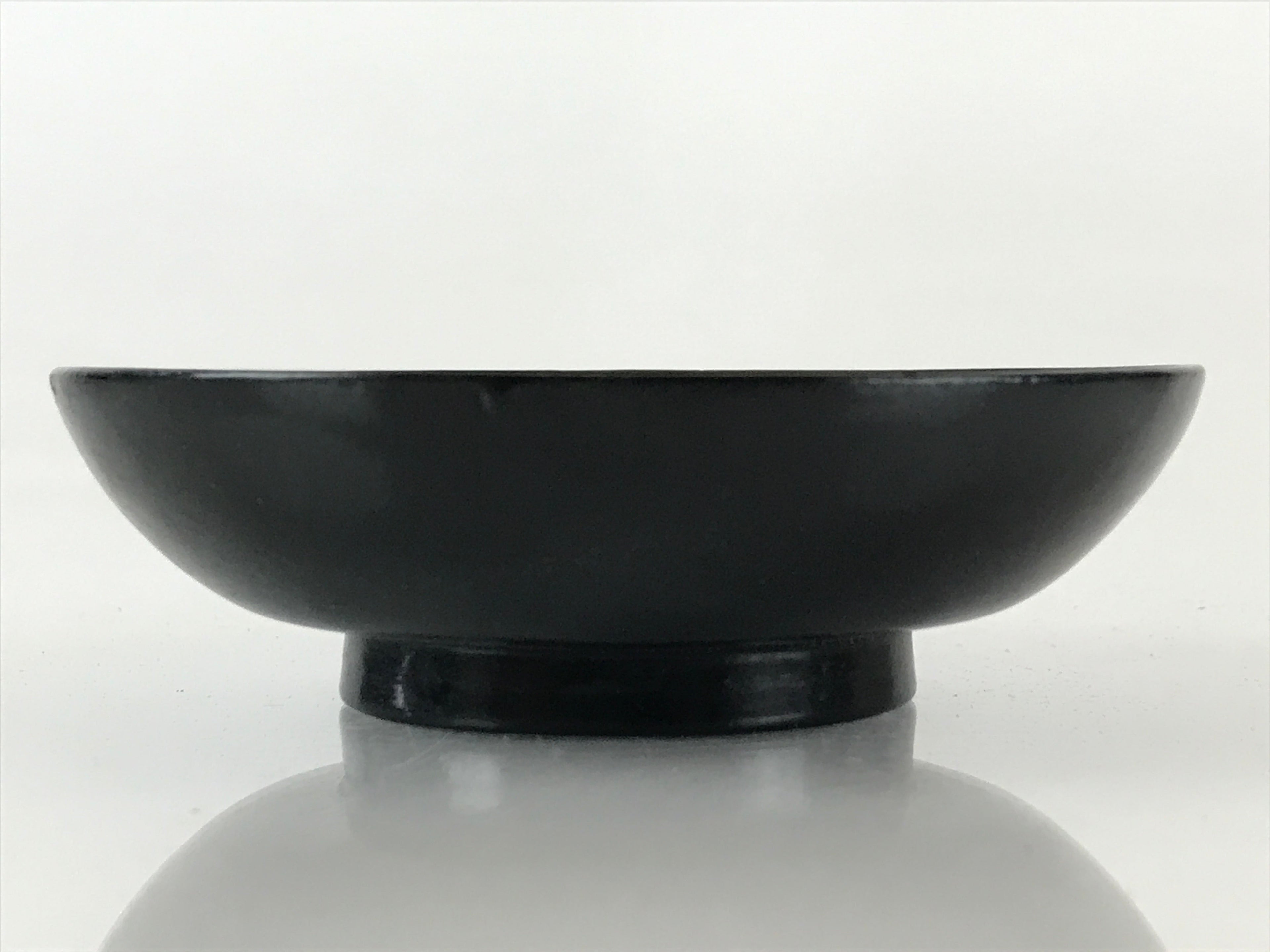 Japanese Lacquerware Small Bowl Vtg Urushi Black Kobachi LB61