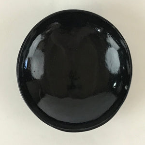 Japanese Lacquerware Small Bowl Vtg Urushi Black Kobachi LB62