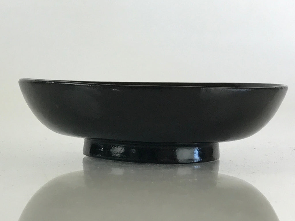 Japanese Lacquerware Small Bowl Vtg Urushi Black Kobachi LB63