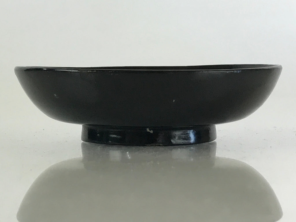 Japanese Lacquerware Small Bowl Vtg Urushi Black Kobachi LB63