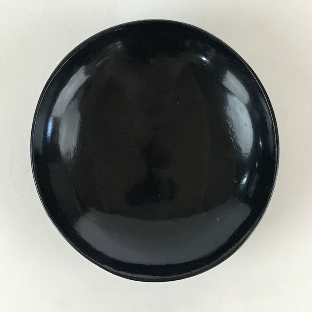Japanese Lacquerware Small Bowl Vtg Urushi Black Kobachi LB63