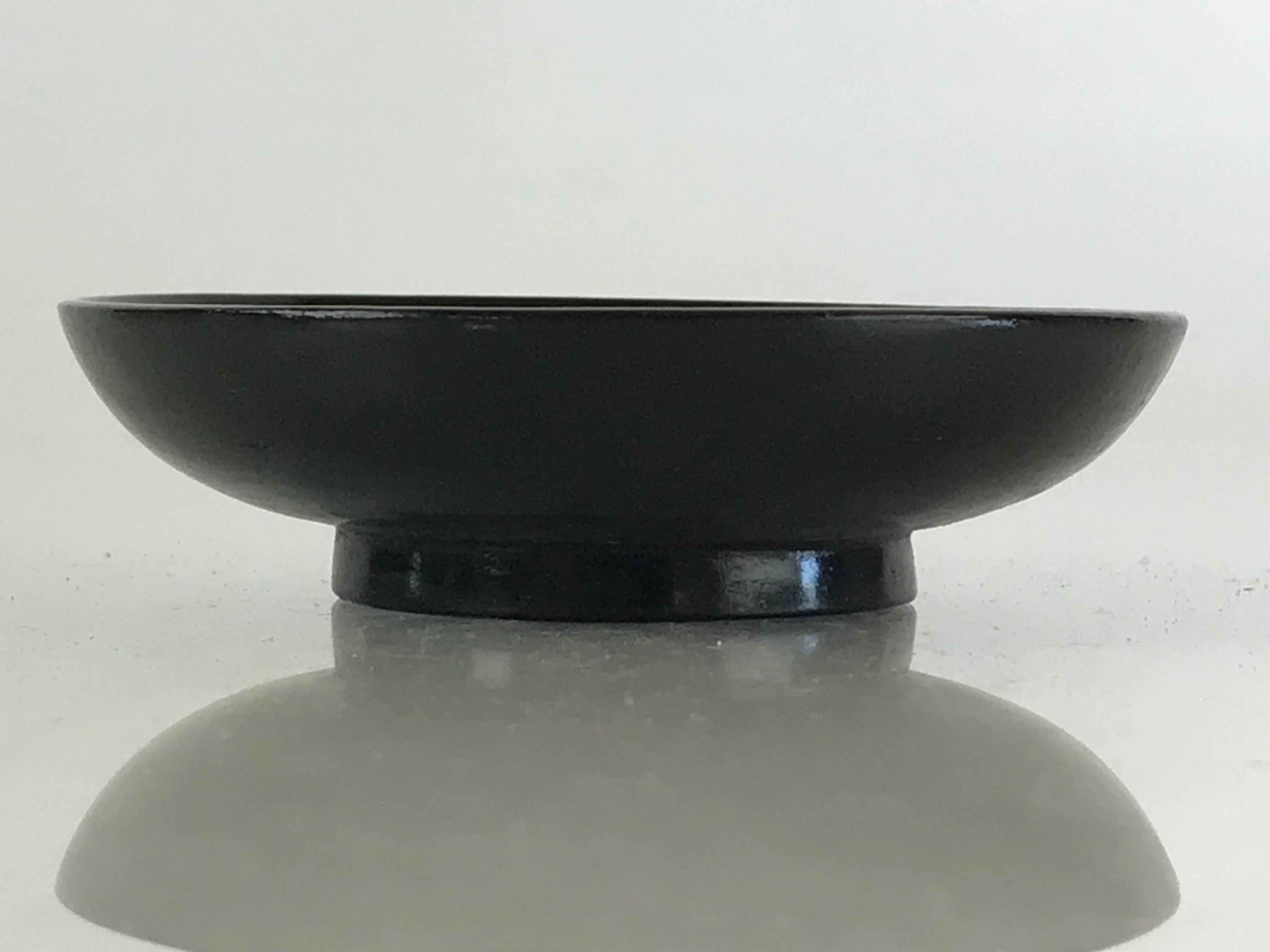 Japanese Lacquerware Small Bowl Vtg Urushi Black Kobachi LB64