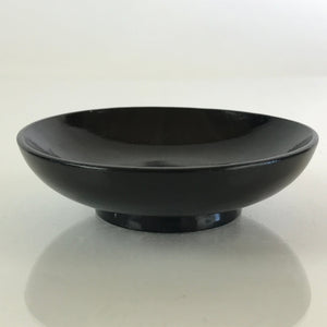 Japanese Lacquerware Small Bowl Vtg Urushi Black Kobachi LB69