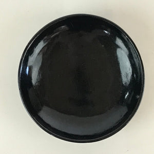 Japanese Lacquerware Small Bowl Vtg Urushi Black Kobachi LB71