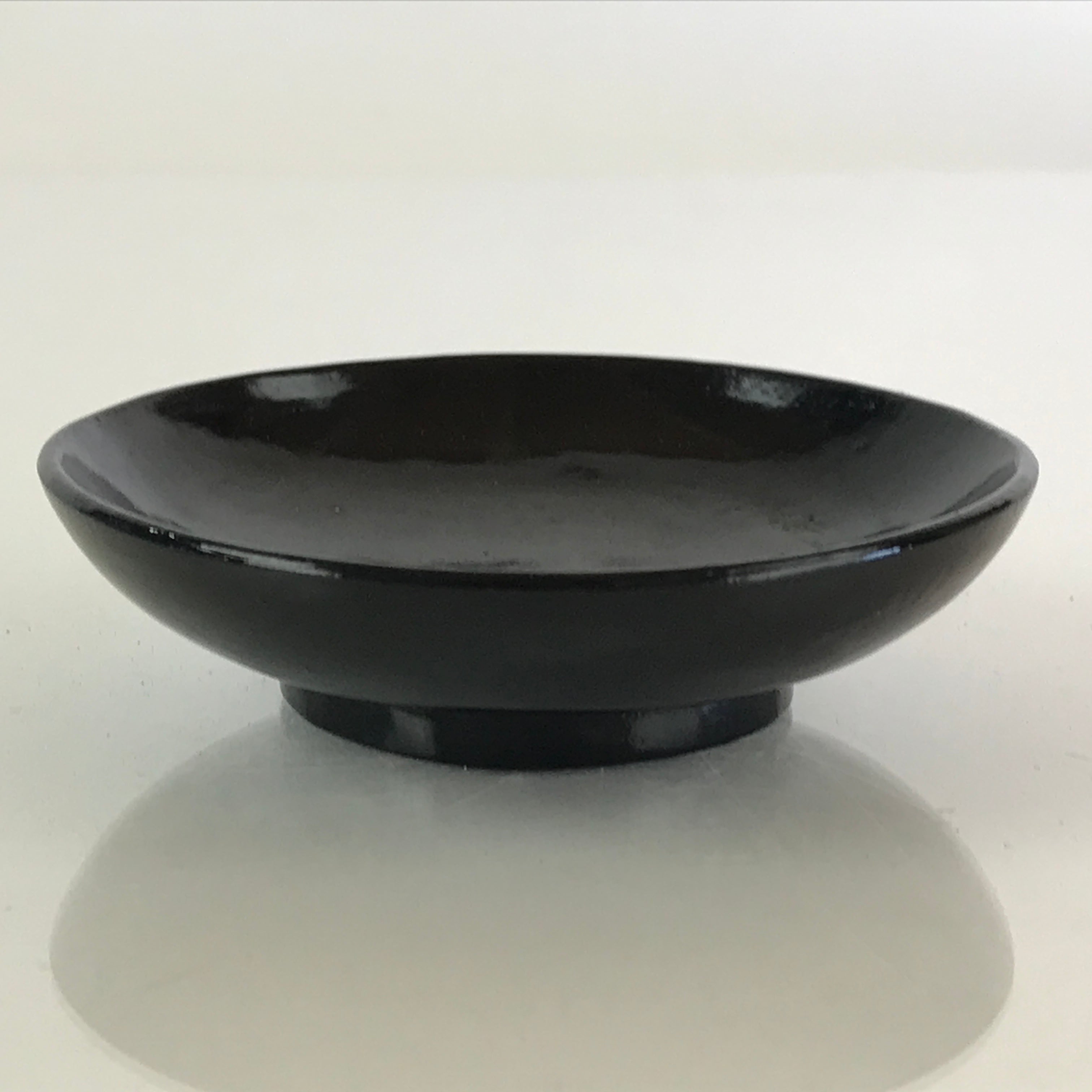 Japanese Lacquerware Small Bowl Vtg Urushi Black Kobachi LB71