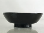 Japanese Lacquerware Small Bowl Vtg Urushi Black Red Kobachi LB28