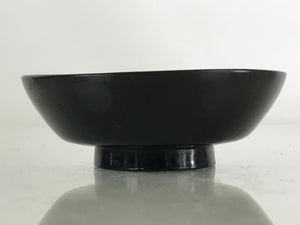 Japanese Lacquerware Small Bowl Vtg Urushi Black Red Kobachi LB28