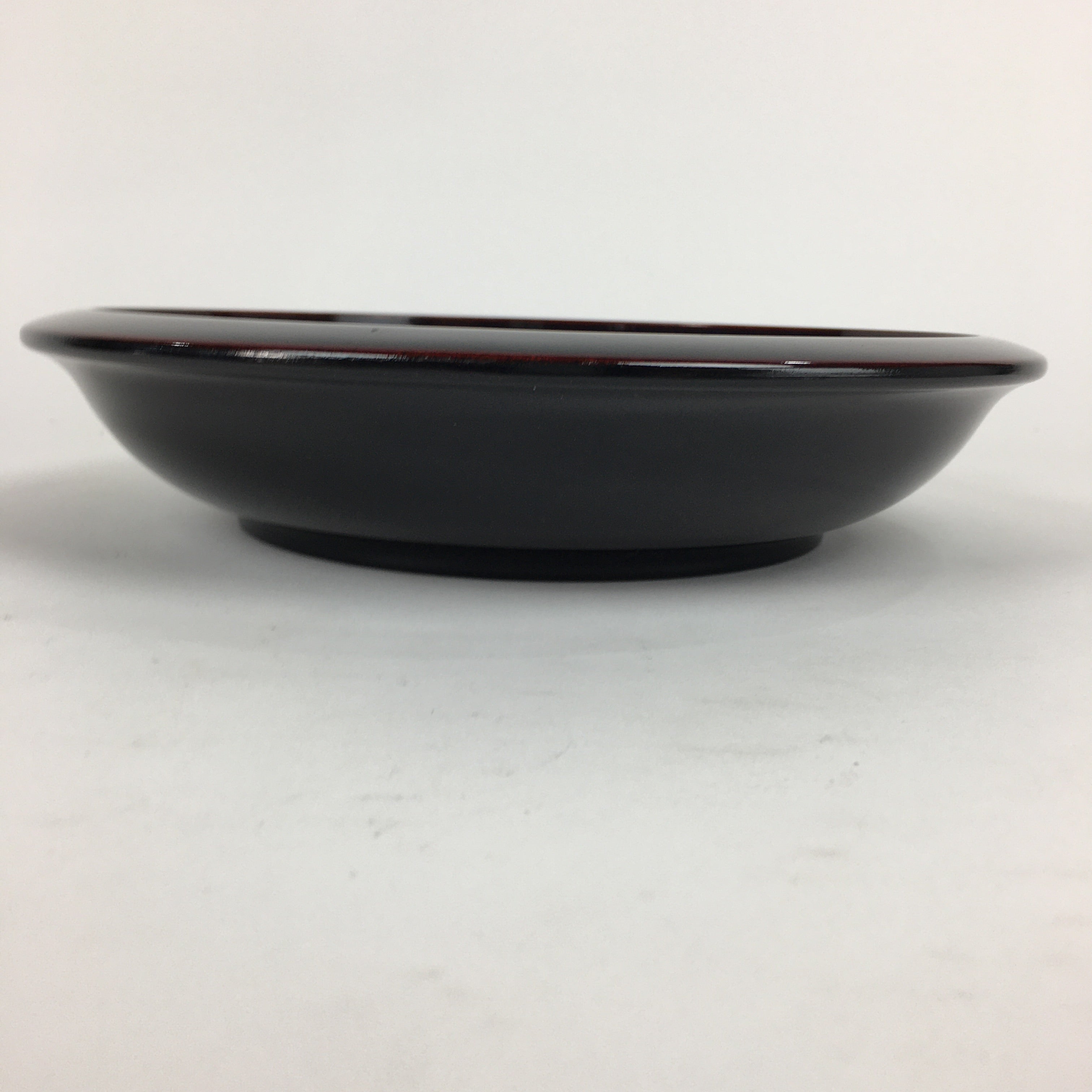 Japanese Lacquerware Snack Bowl Vtg Echizen-Nuri Kashiki Flower UR624