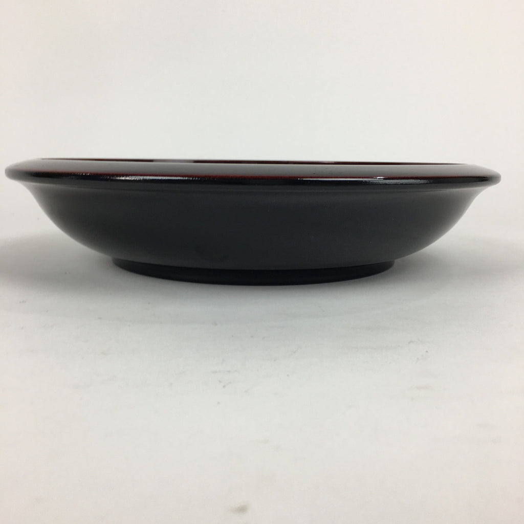 Japanese Lacquerware Snack Bowl Vtg Echizen-Nuri Kashiki Flower UR624