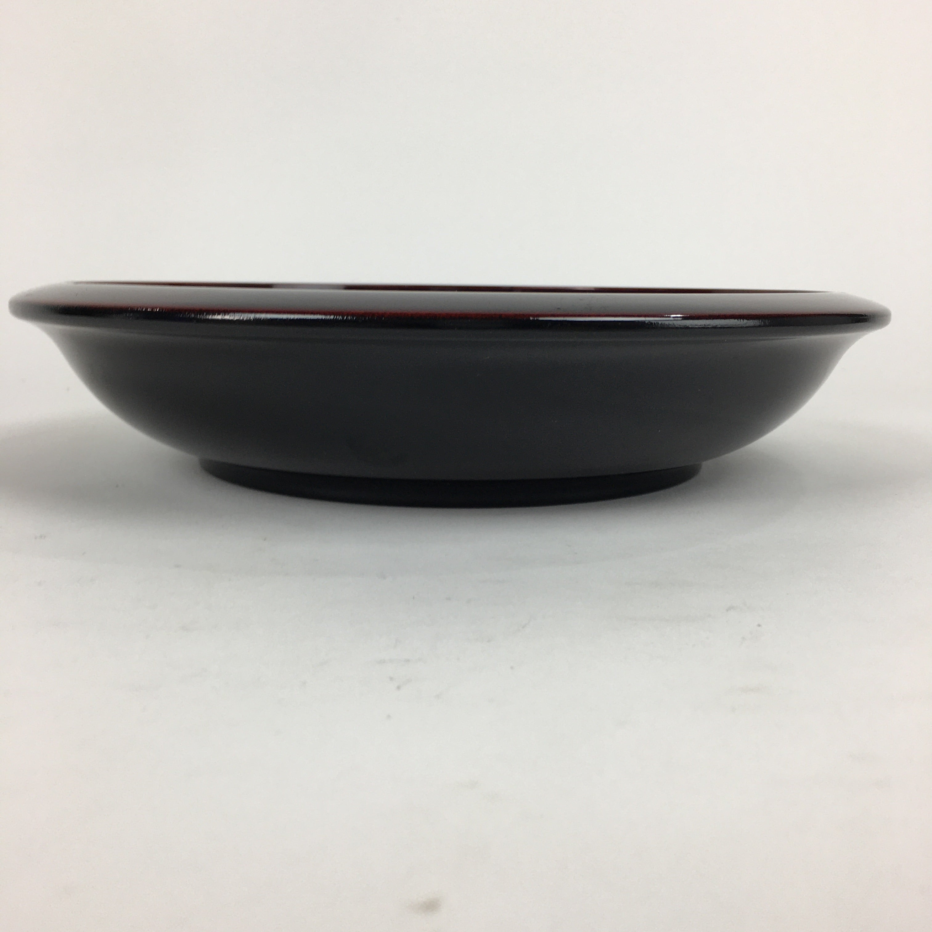 Japanese Lacquerware Snack Bowl Vtg Echizen-Nuri Kashiki Flower UR624