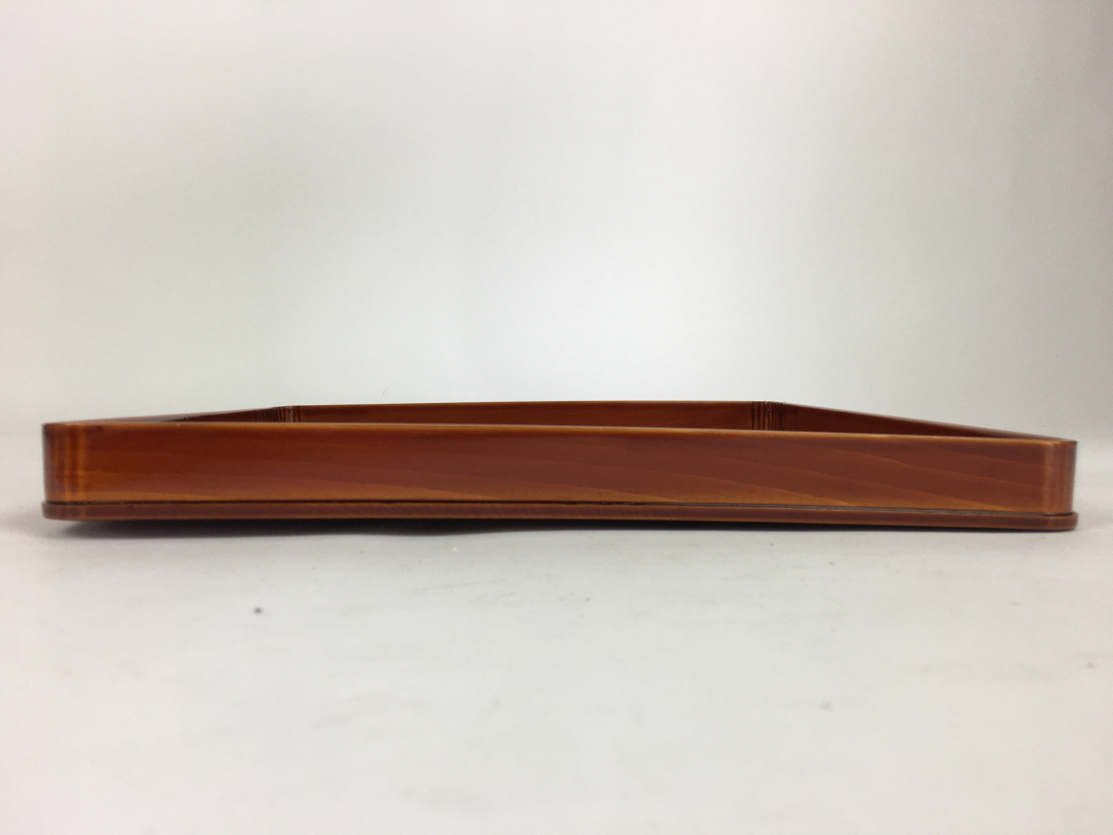 Japanese Lacquerware Tray Obon Vtg Shunkei-Nuri Nurimono Square UR661