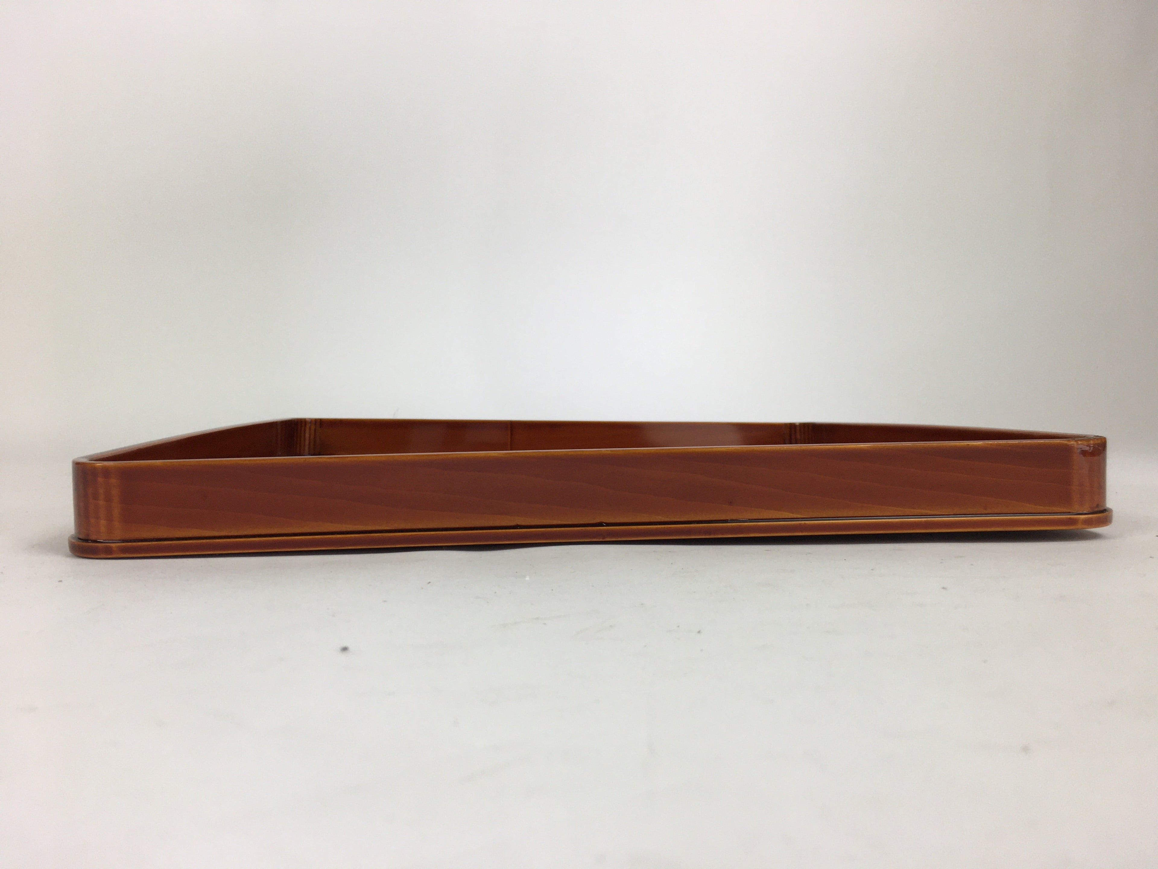 Japanese Lacquerware Tray Obon Vtg Shunkei-Nuri Nurimono Square UR661