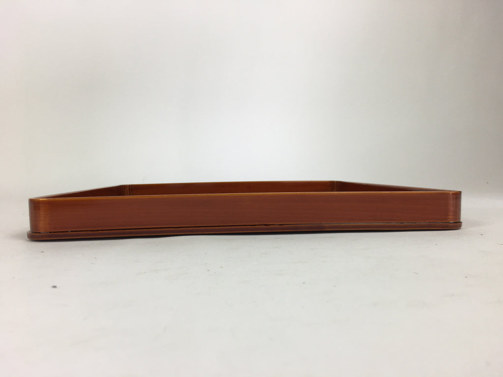 Japanese Lacquerware Tray Obon Vtg Shunkei-Nuri Nurimono Square UR662