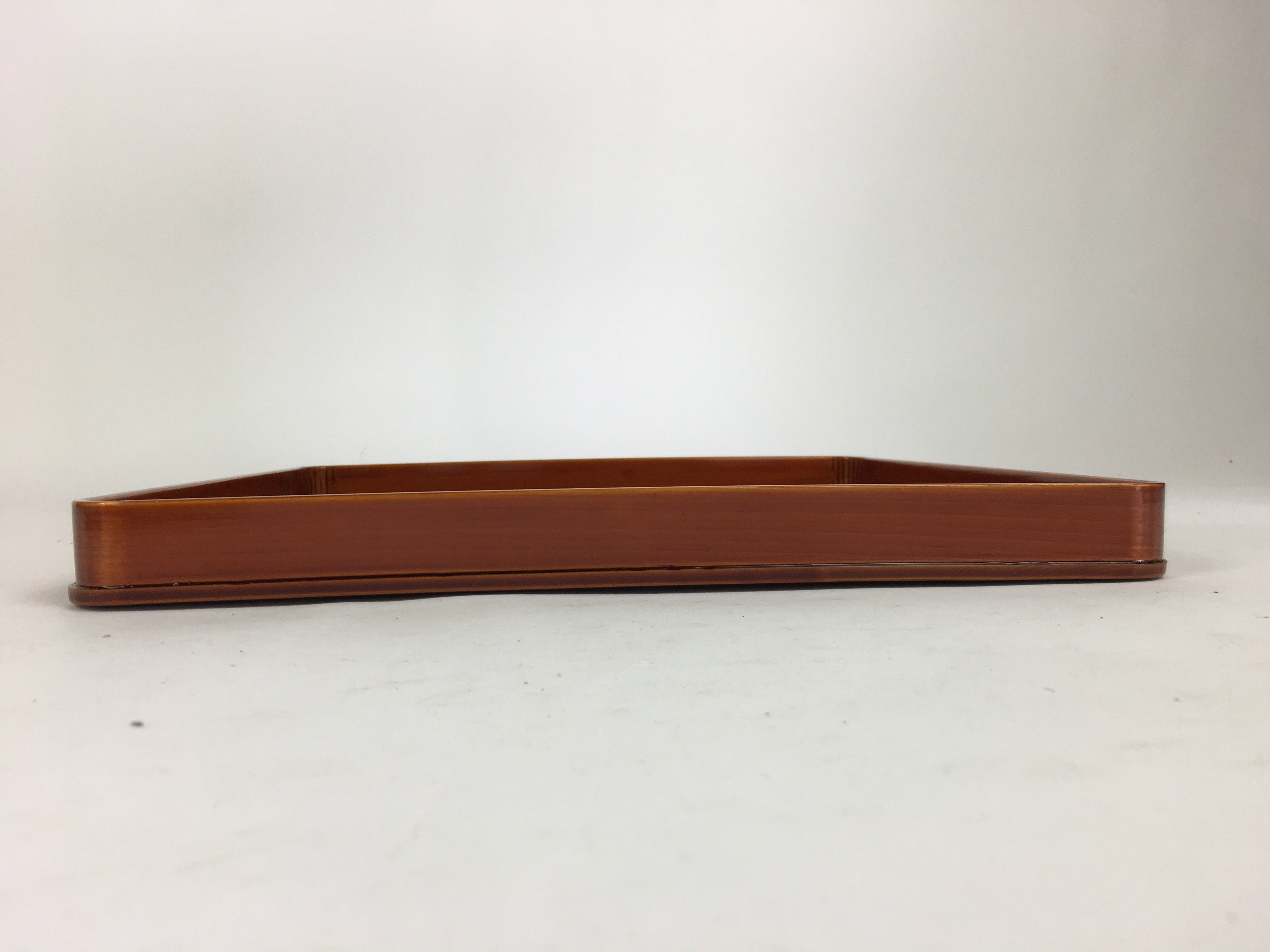 Japanese Lacquerware Tray Obon Vtg Shunkei-Nuri Nurimono Square UR662