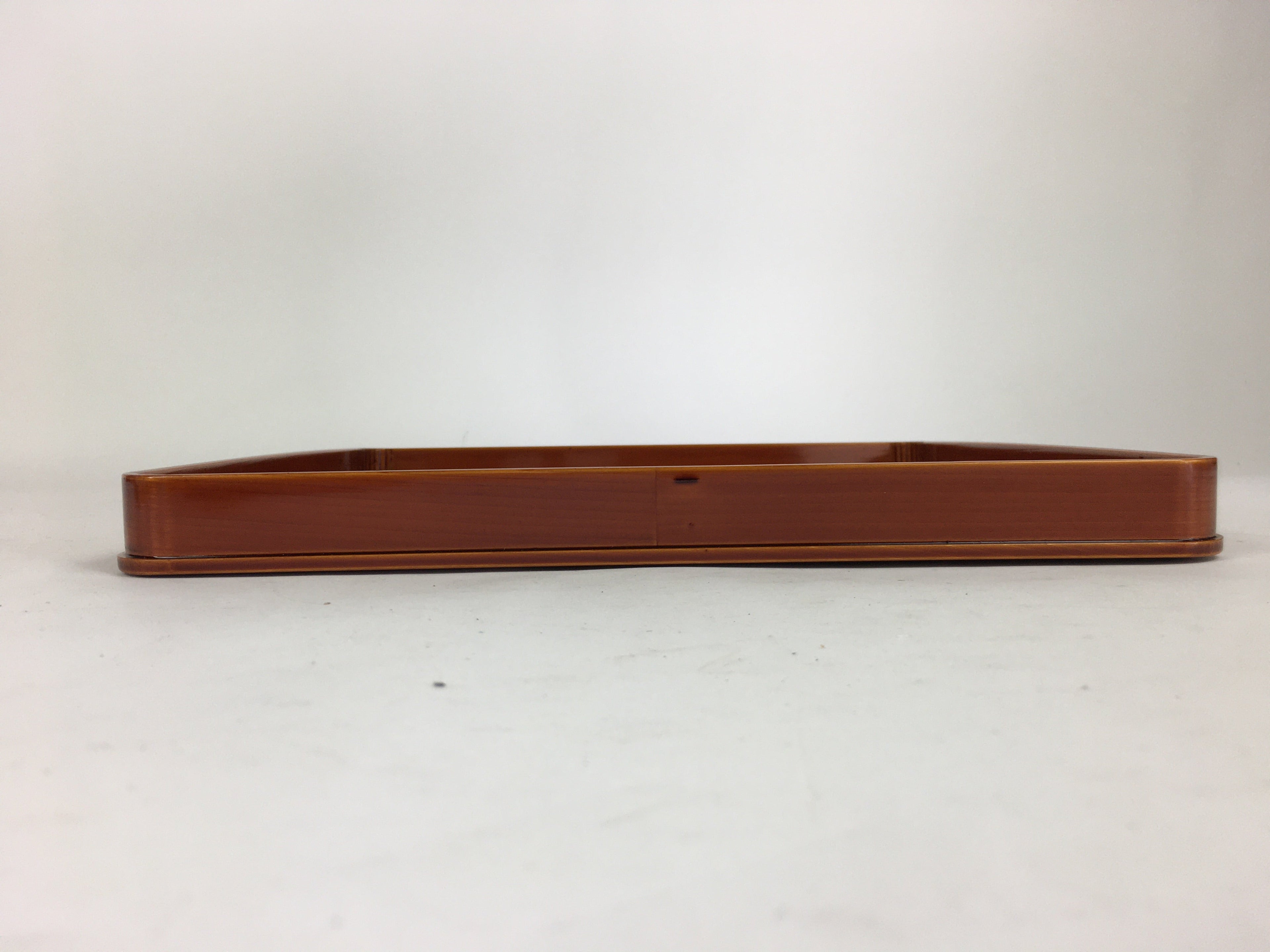 Japanese Lacquerware Tray Obon Vtg Shunkei-Nuri Nurimono Square UR662