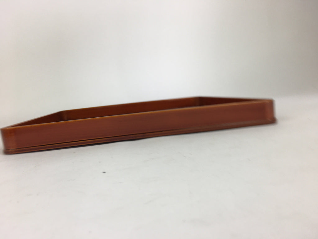Japanese Lacquerware Tray Obon Vtg Shunkei-Nuri Nurimono Square UR662
