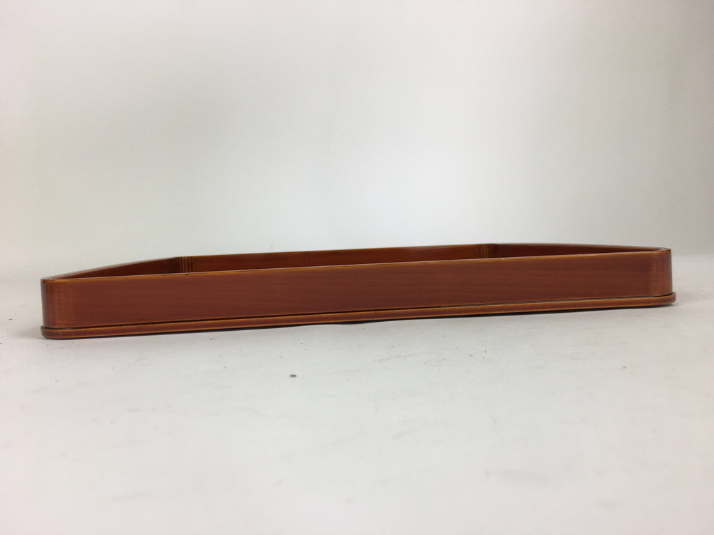 Japanese Lacquerware Tray Obon Vtg Shunkei-Nuri Nurimono Square UR662