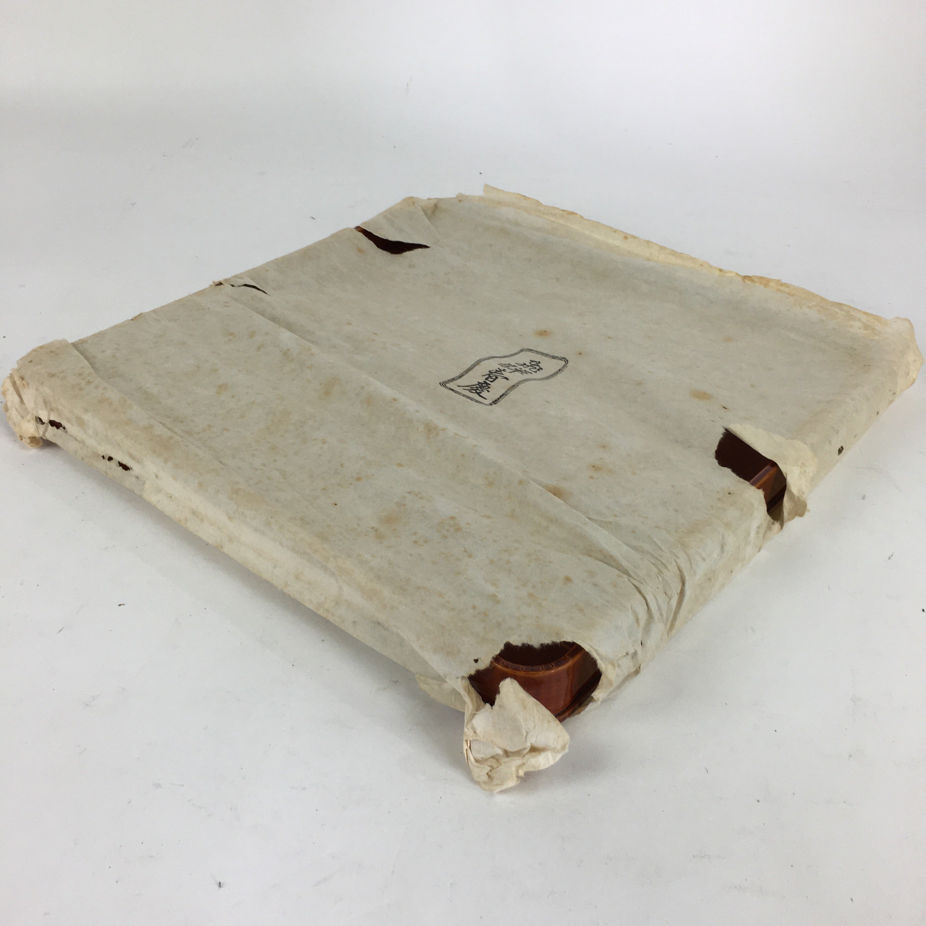 Japanese Lacquerware Tray Obon Vtg Shunkei-Nuri Nurimono Square UR662
