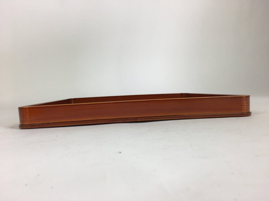 Japanese Lacquerware Tray Obon Vtg Shunkei-Nuri Nurimono Square UR663