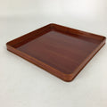 Japanese Lacquerware Tray Obon Vtg Shunkei-Nuri Nurimono Square UR663