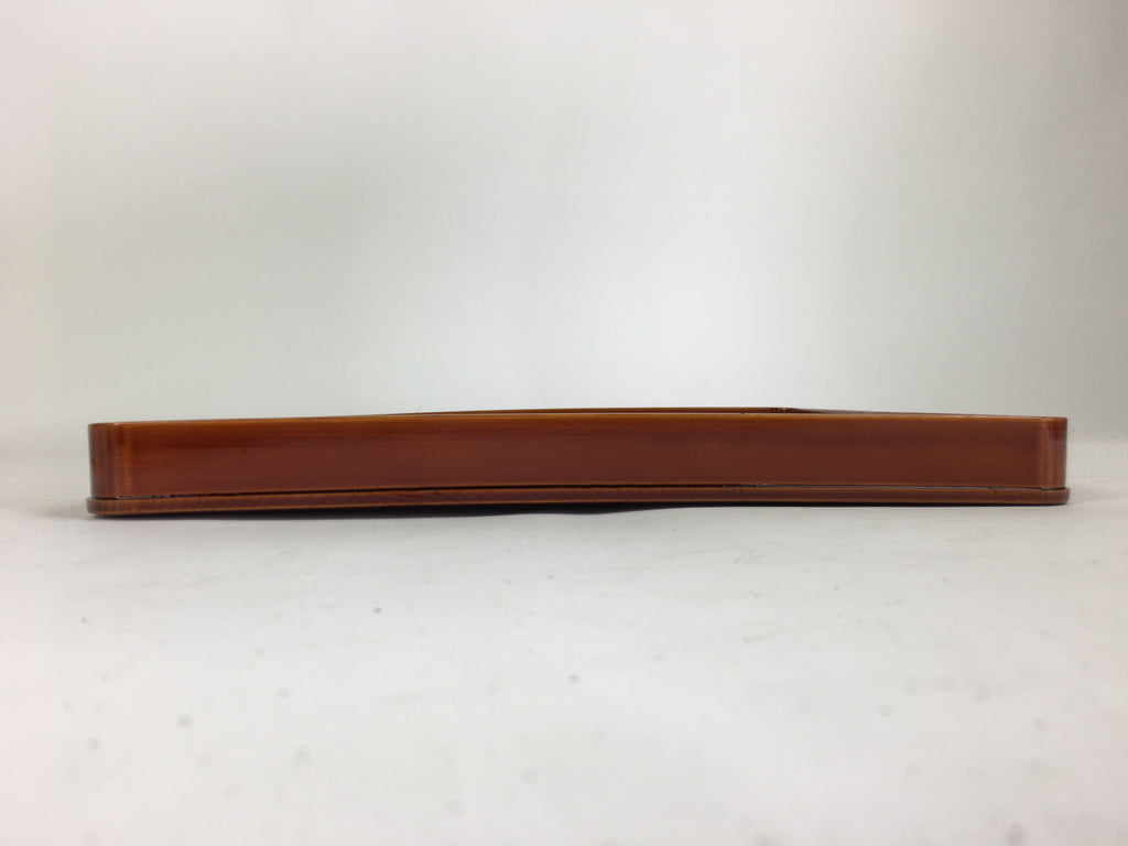 Japanese Lacquerware Tray Obon Vtg Shunkei-Nuri Nurimono Square UR666