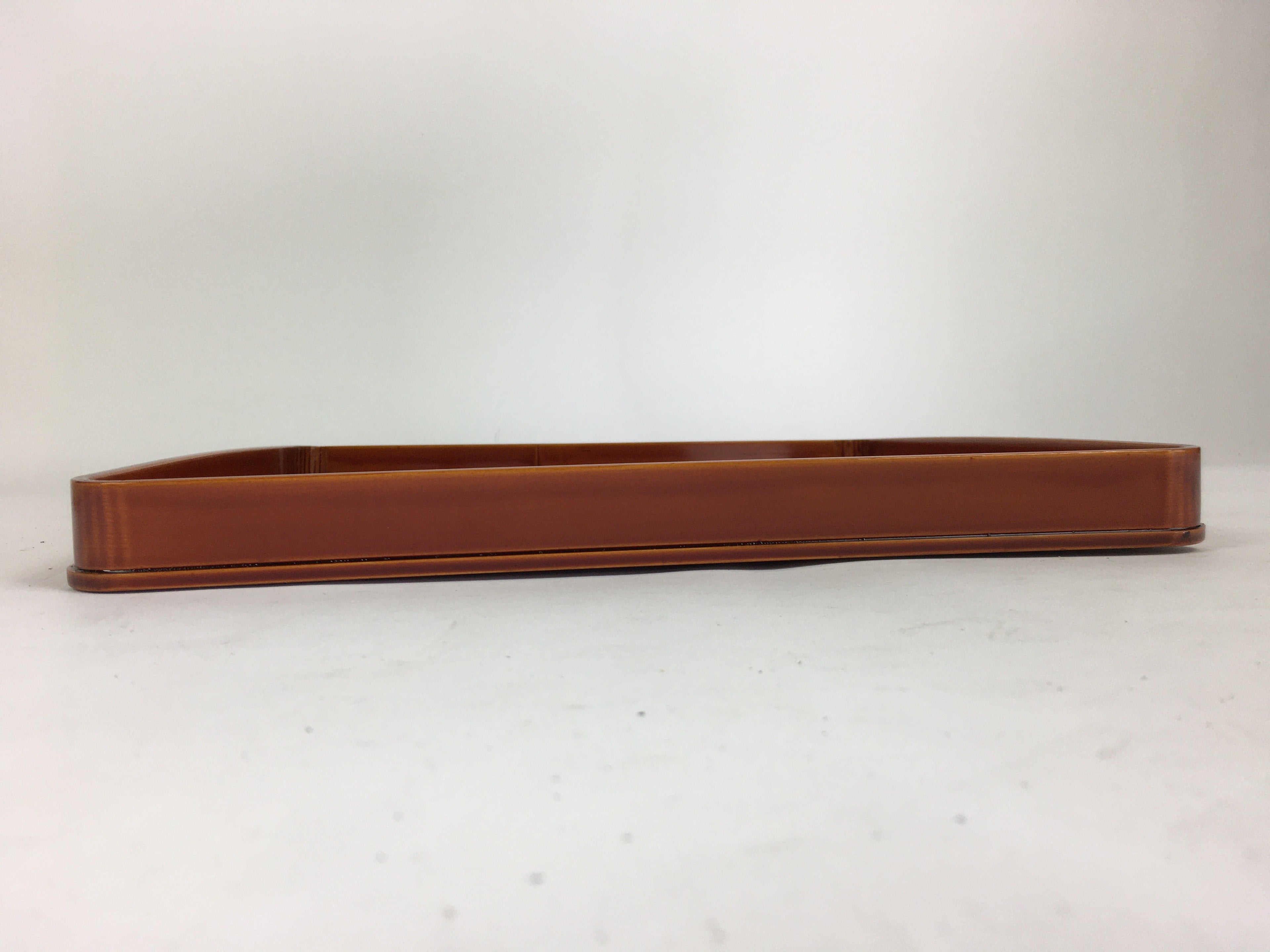 Japanese Lacquerware Tray Obon Vtg Shunkei-Nuri Nurimono Square UR666