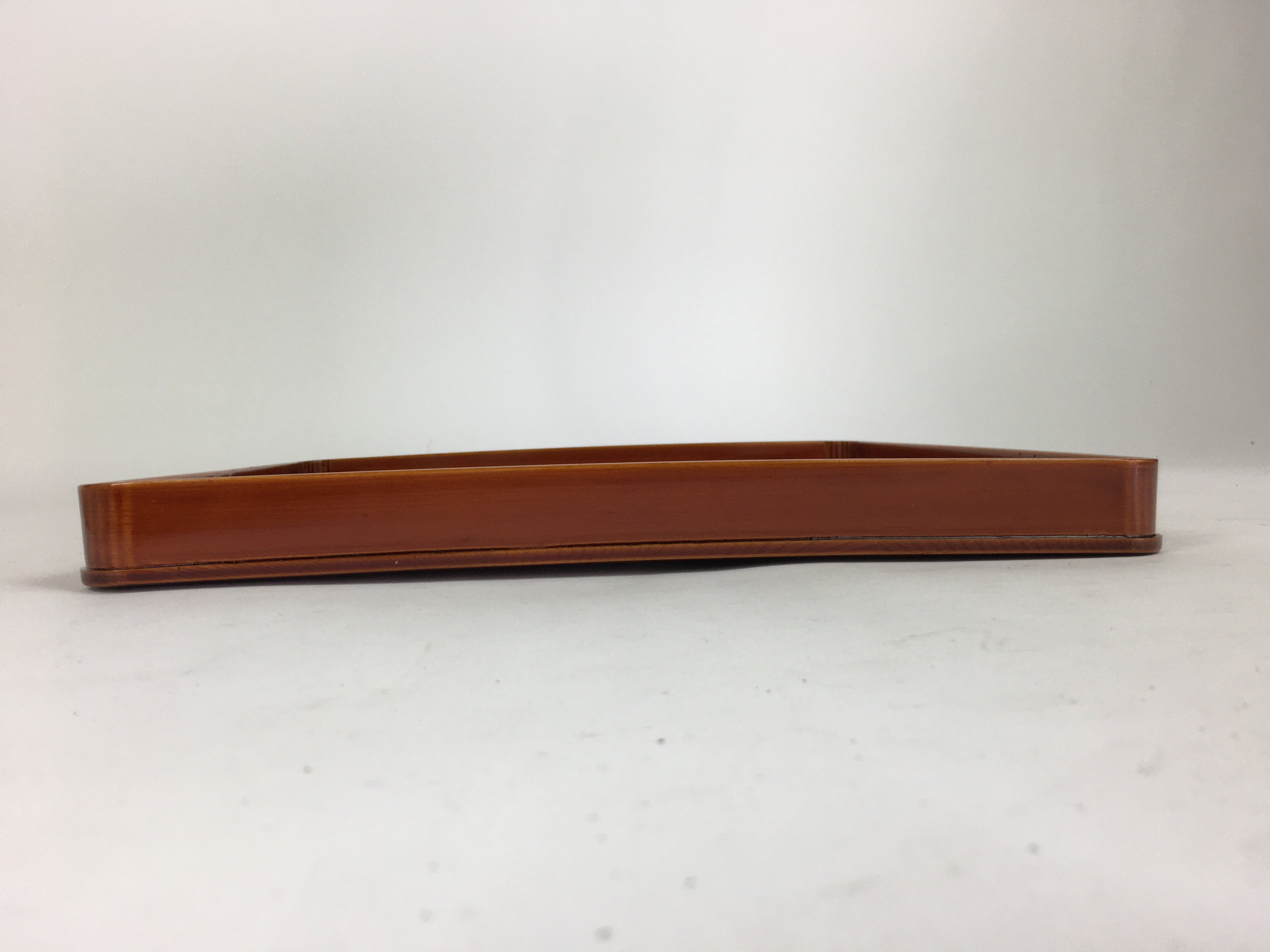 Japanese Lacquerware Tray Obon Vtg Shunkei-Nuri Nurimono Square UR666