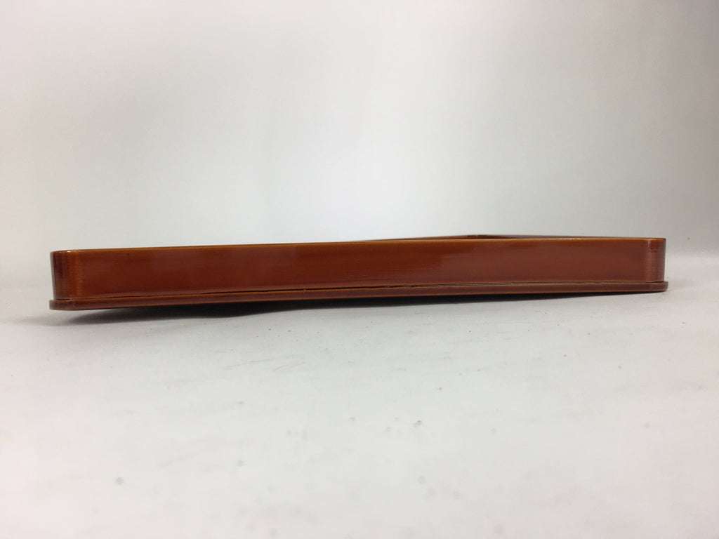 Japanese Lacquerware Tray Obon Vtg Shunkei-Nuri Nurimono Square UR667