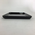 Japanese Lacquerware Tray Rectangle Vtg Echizen-Nuri Gold Flower Black Obon UR58