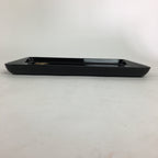 Japanese Lacquerware Tray Rectangle Vtg Echizen-Nuri Gold Flower Black Obon UR58