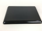 Japanese Lacquerware Tray Rectangle Vtg Large Obon Black Gold Iris UR483