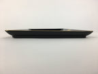 Japanese Lacquerware Tray Rectangle Vtg Large Obon Black Gold Iris UR483