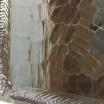 Japanese Lacquerware Tray Rectangle Vtg Large Obon Brown UR482