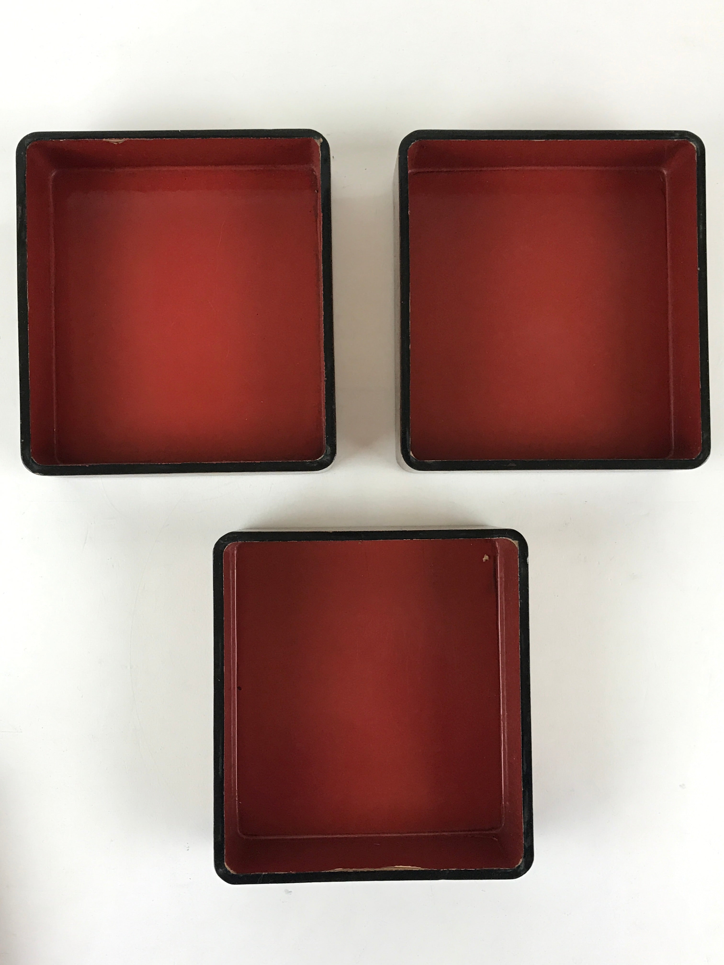Japanese Lacquerware Tsugaru-Nuri Wooden Bento Box 4 Tier Vtg Jubako JB80