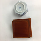 Japanese Lacquerware Vtg Wooden Tray Porcelain Ashtray Hexagon Blue UR488
