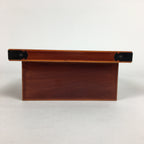 Japanese Lacquerware Vtg Wooden Tray Porcelain Ashtray Hexagon Blue UR488