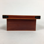 Japanese Lacquerware Vtg Wooden Tray Porcelain Ashtray Hexagon Blue UR488